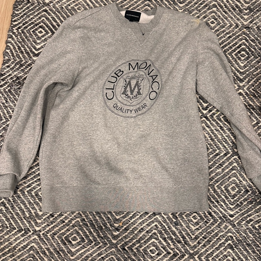 Club Monaco Light Gray Crewneck Sweater